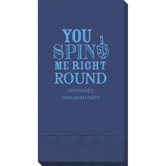 You Spin Me Right Round Guest Towels